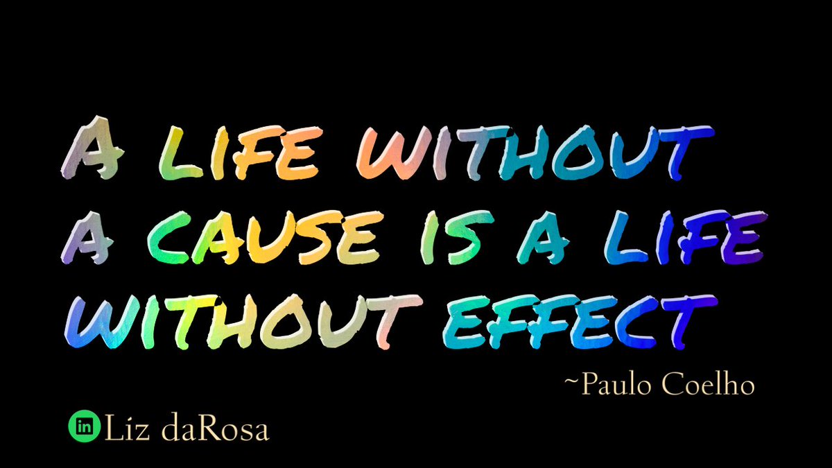 Usually our biggest ‘cause’ is something that’s natural for us to champion.
IT chooses us.

Have u uncovered what ur cause is so you can help propel it forward? #SuccessTRAIN #wednesdaythought