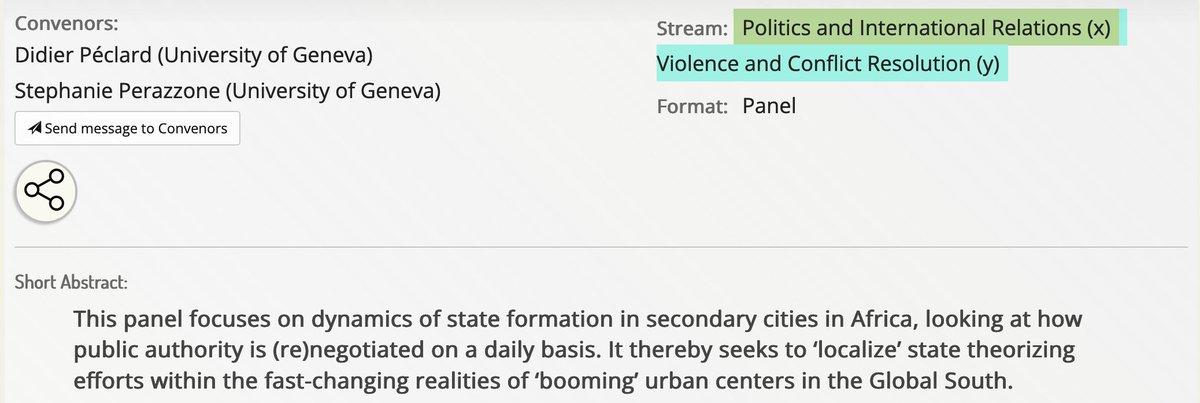 sperazzone's tweet photo. If you're interested in the politics of state violence/formation in urban 'margins', submit your paper to our #ECAS23 panel "‘Localizing’ the State: Interrogating State Formation in and from Secondary Cities in Africa" w/ @didierpeclard https://t.co/OFZmfZ8BP6 https://t.co/kZFH9RP8vl