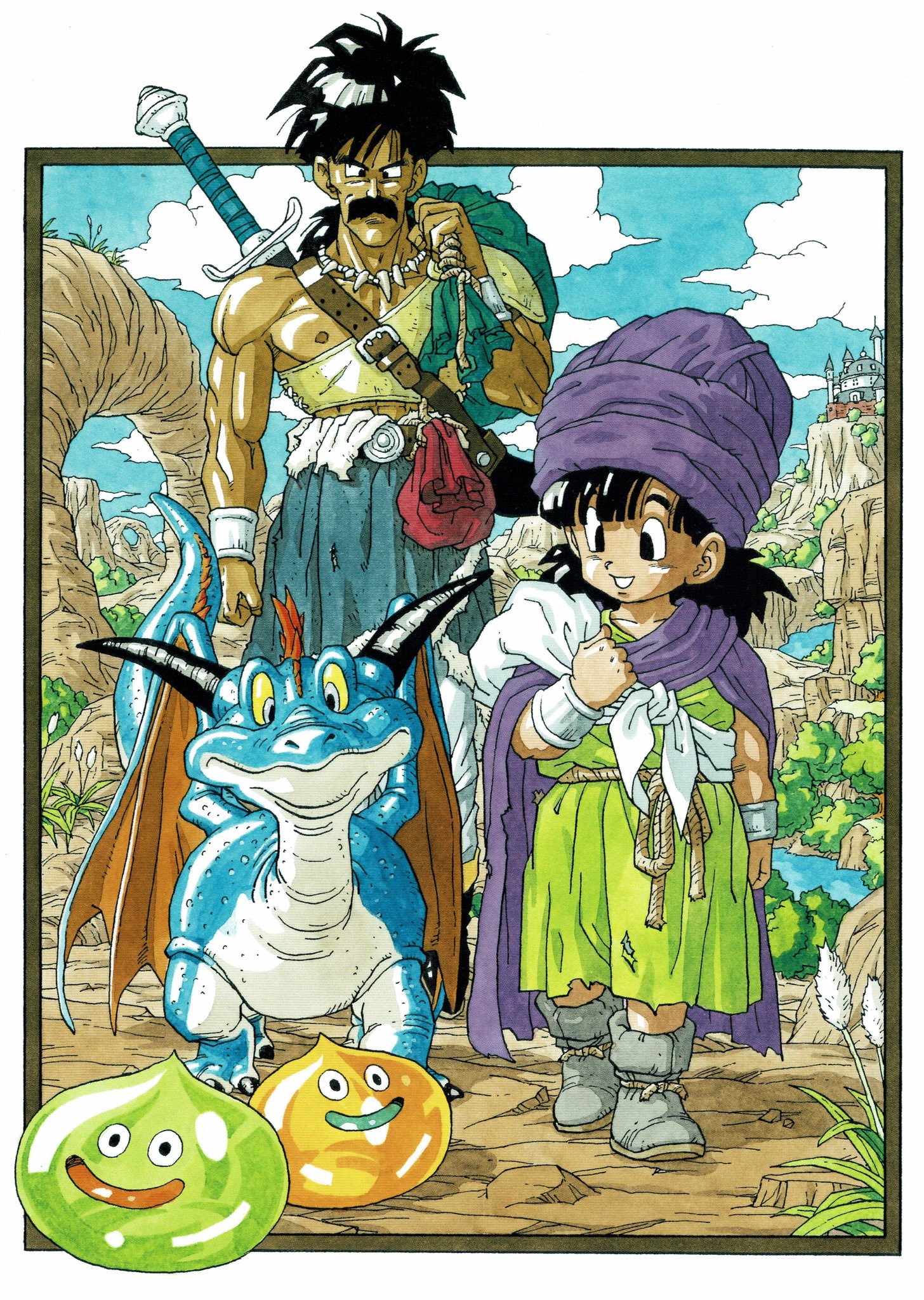 VideoGameArt&Tidbits on X: Dragon Quest III - character artwork