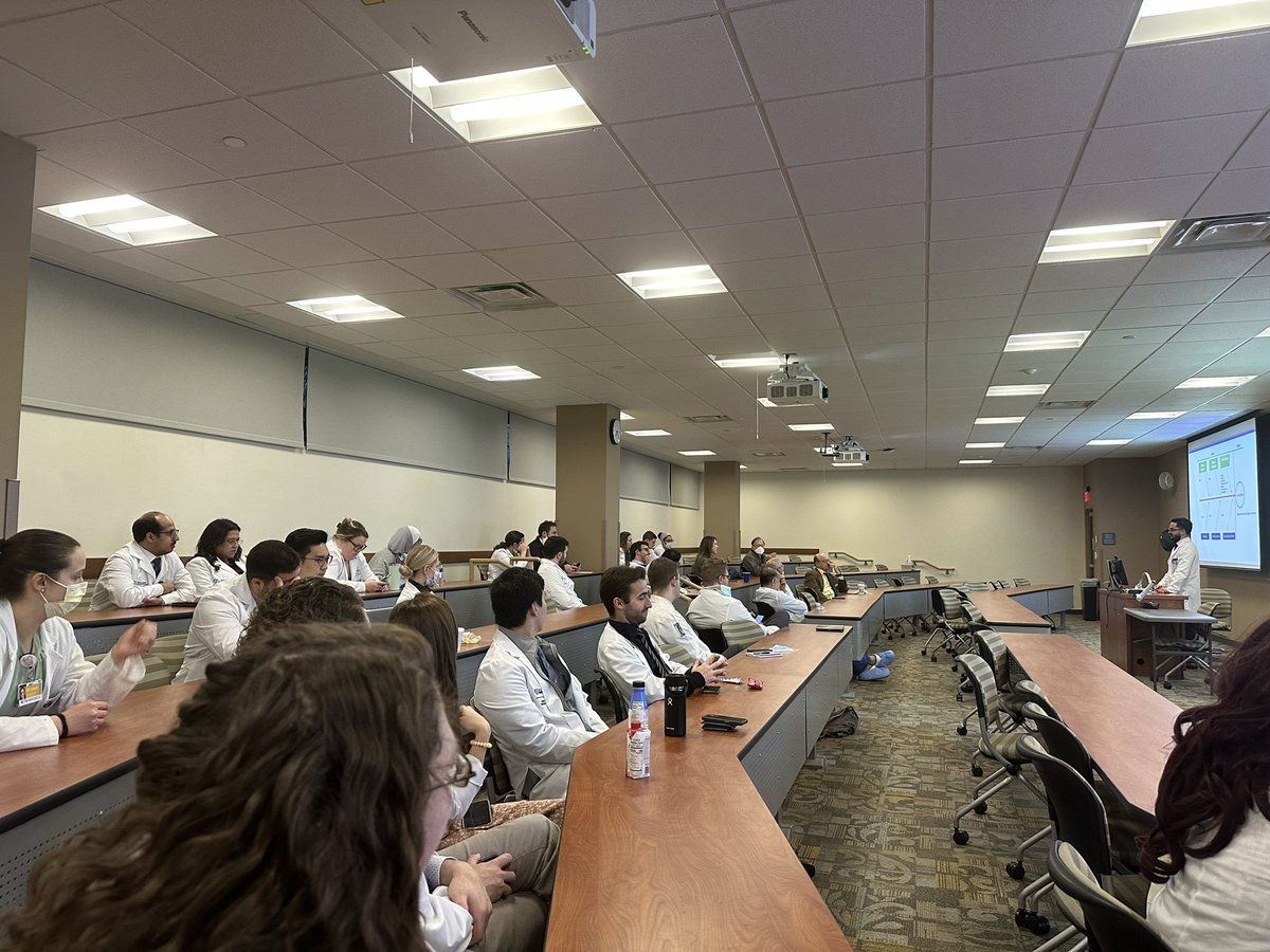 Nothing like Surgery Departmental M&amp;M to get the week and our Twitter presence started! Our residents are advocating hard for improved care for our patients, lively discussions on what we could have done differently.
Stay tuned for more updates! #rocketsurgery