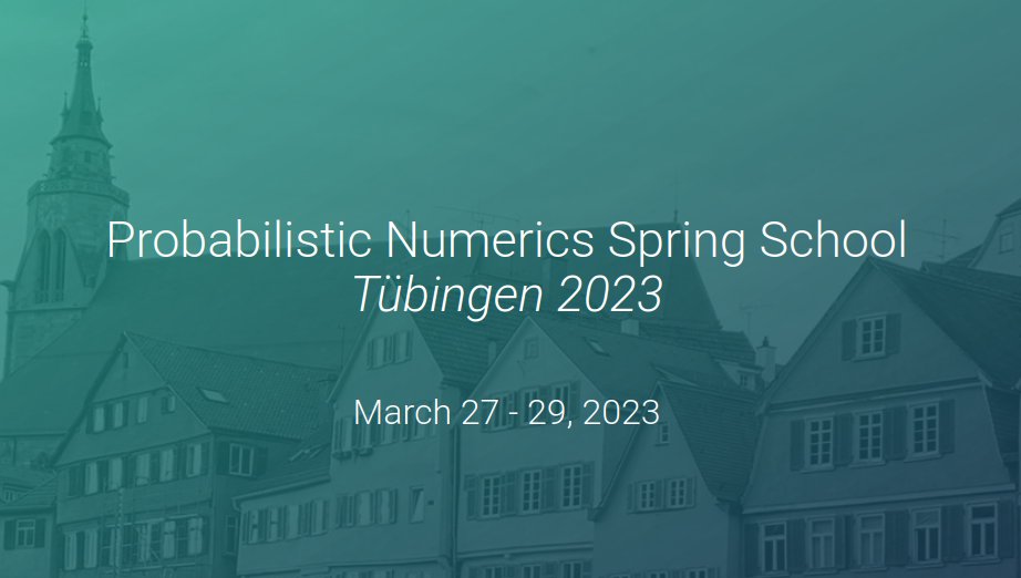 📢 Are you keen on learning more about probabilistic numerics, scientific computing, uncertainty quantification, and probabilistic inference? 📢

Then sign up for the *first ever* #ProbNumSchool:

probnumschool.org

March 27-29, 2023, Tübingen.

@PhilippHennig5 (thread 👇)