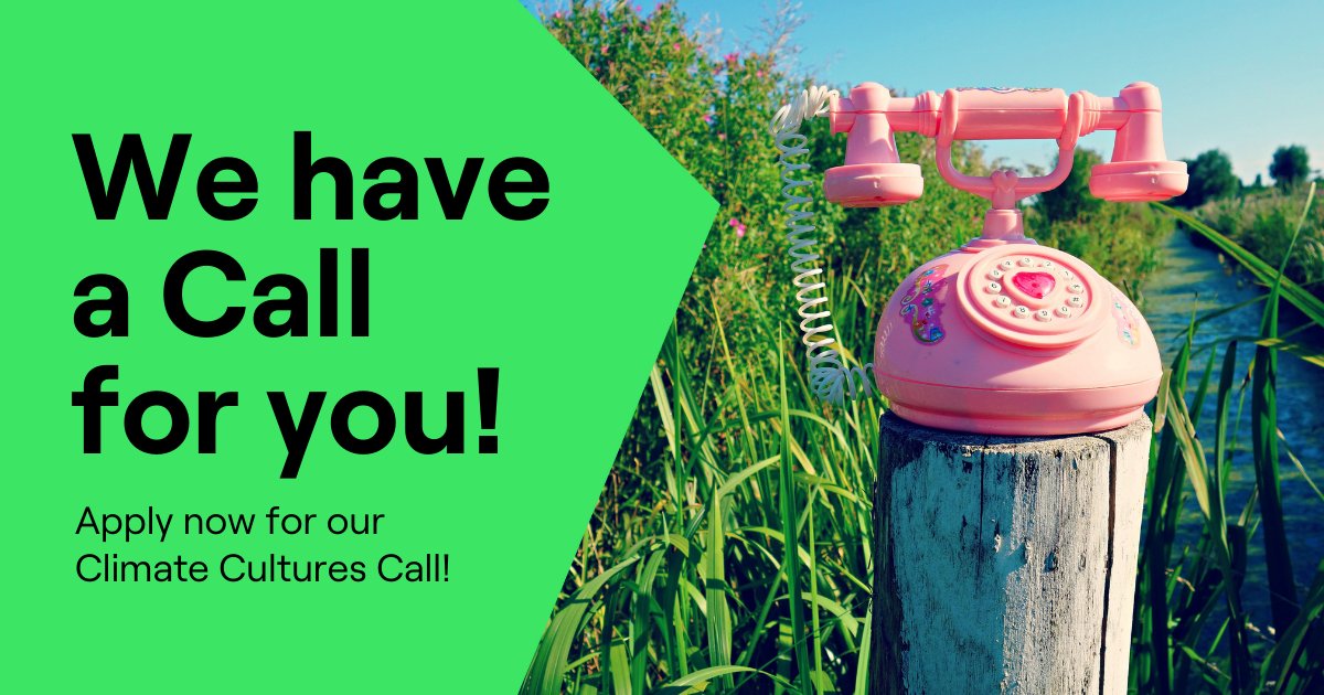 allianzfdn's tweet photo. #ClimateCulturesCall is online now.
If you are an #artist, #culturalworker, #activist, #environmentalist, #scientist, #urbanplanner,
If you drive climate action for an #artinstitution #NGO, #startup or #citizensinitiative &amp;
If you think and work across borders, 
APPLY till 1 Jan! https://t.co/yH8RlHXGYQ