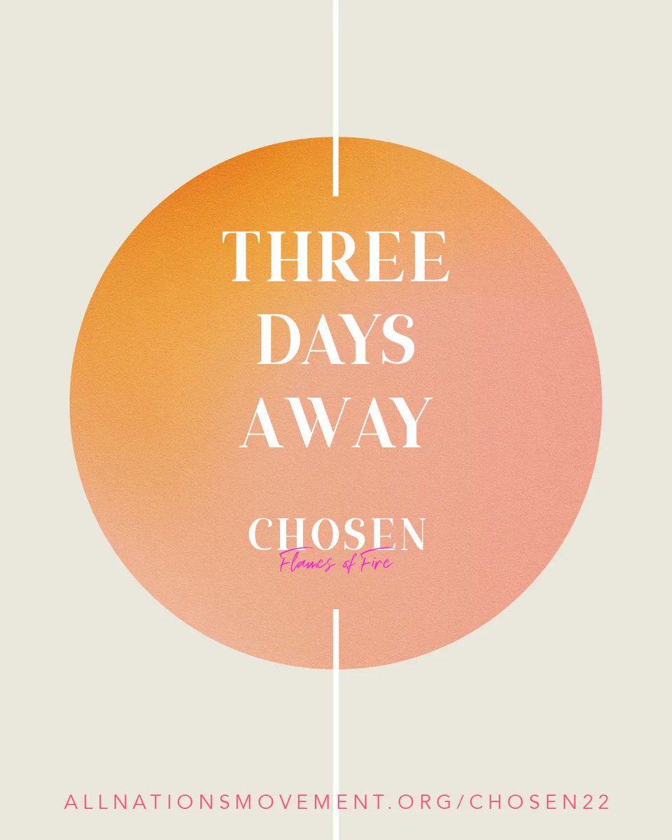 He makes winds his messengers, flames of fire his servants. - Psalm 104:4

Save your seat today ➡️ allnationsmovement.org/chosen22
-
#3DaysAway #Chosen #FlamesOfFire #WomensGathering #Confrence #Christian #Empower #UK