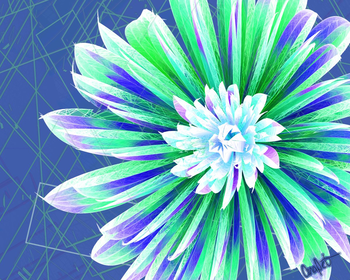 Fleur by <a href="/AnaPetArt/">AnaPet</a> on <a href="/artblocks_io/">Art Blocks</a> 
generator.artblocks.io/0x99a9b7c1116f…