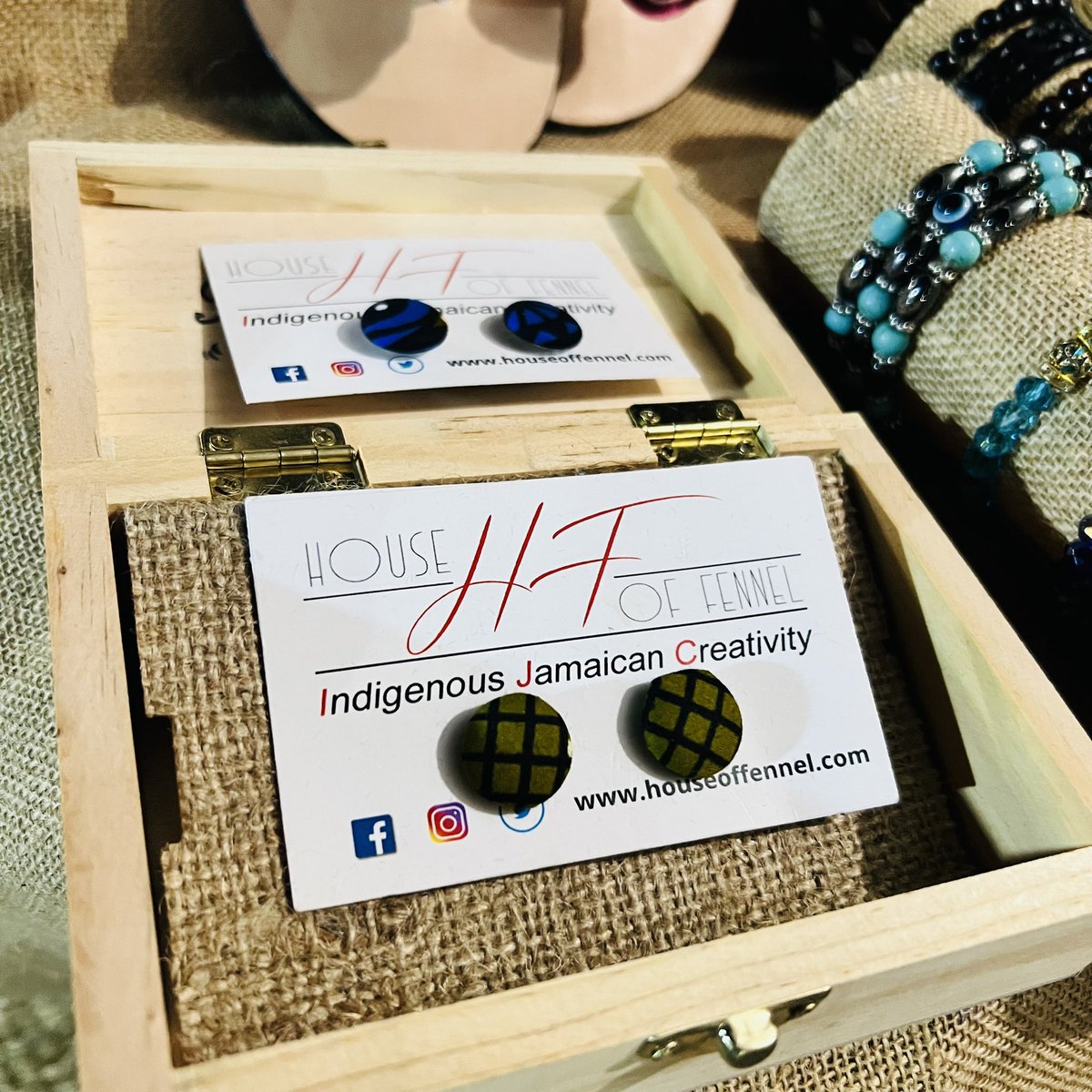 houseoffennel's tweet photo. Showcasing Earrings made in our Maison’s atelier in Jamaica, West Indies 
£10
£2 shipping internationally 
Or pickup at our showroom 

African Print earrings, each pair is likely to be truly unique in print patterns. 
#africanprintearrings https://t.co/VhXNyi3wQ6
