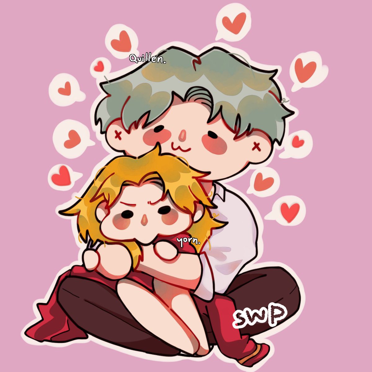 nxnxssss's tweet photo. Pov: คนพี่อยากเน้ด คนน้องเจ็บหลัง🥲💐💐

#Quillen #yorn #rovfanart #allyorn https://t.co/itidU87i1e