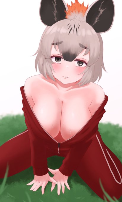 汗だくブチハイエナさん 