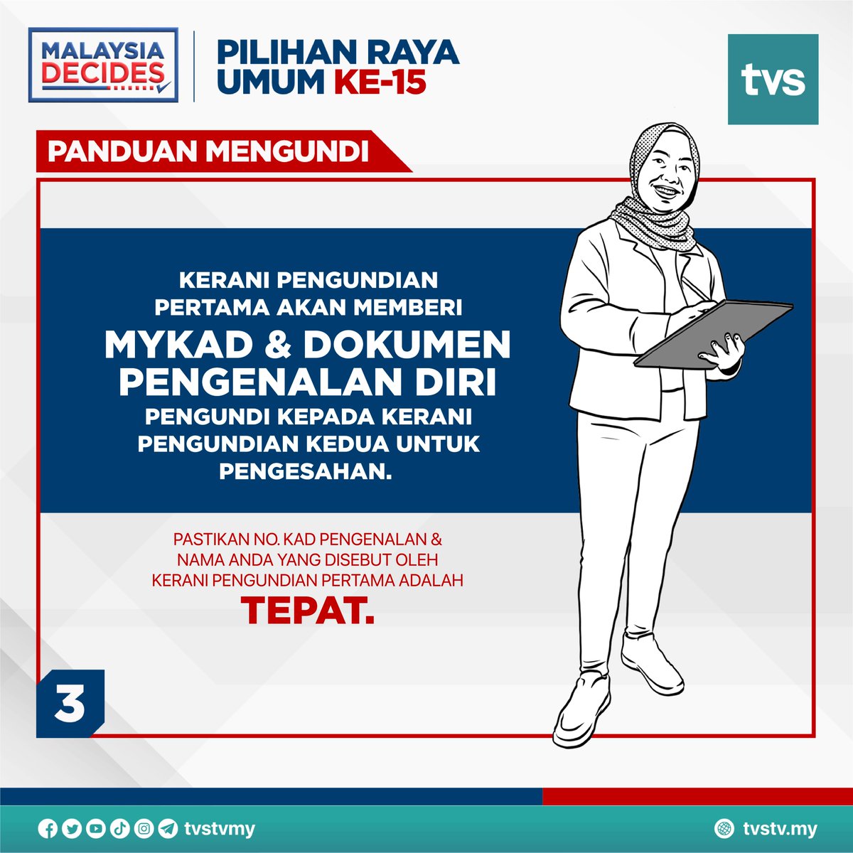 tvsarawak's tweet photo. [INFOGRAFIK] Berikut adalah panduan dan tatacara bila anda mengundi pada 19 November 2022

#TVS122 #PRU15 #MalaysiaDecides https://t.co/HwrHsxNygf