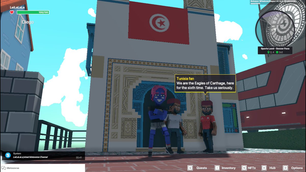 Leila0318's tweet photo. @TheSandboxGame @hermitcrabgame Bringing my A game in Sports Land Stadium @hermitcrabgame ⚽ https://t.co/pBVrpEiUCF