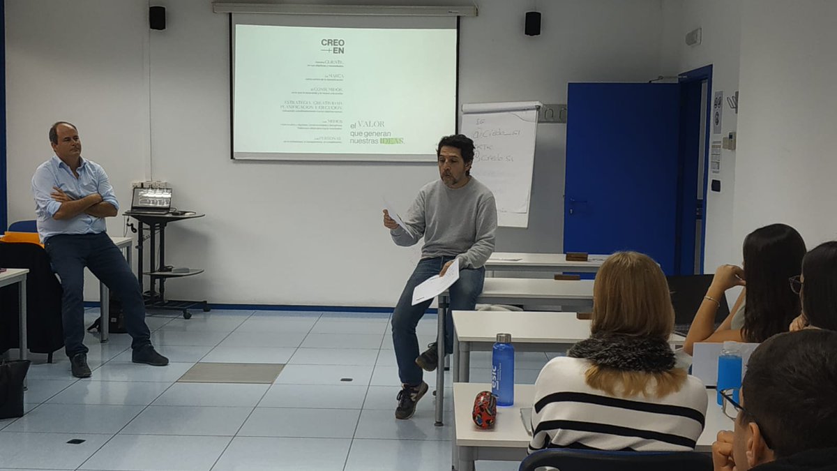 ESIC Málaga (@esicmalaga) on Twitter photo En la Masterclass de hoy con los alumnos de 2° #TSDMG de #DesarrolloCreativo💭, hemos trabajado por grupos el "caso Gabaceras" con el apoyo de la agencia Credo y <a href="/soyfranramos/">Fran Ramos Martos</a> 👏 En la Masterclass de hoy con los alumnos de 2° #TSDMG de #DesarrolloCreativo💭, hemos trabajado por grupos el "caso Gabaceras" con el apoyo de la agencia Credo y <a href="/soyfranramos/">Fran Ramos Martos</a> 👏