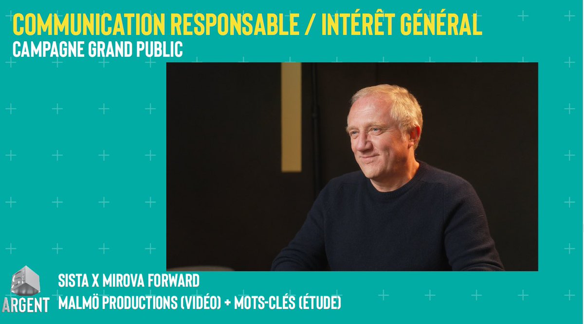 GP Stratégies de l’Influence 2022 – Com resp / intérêt général / Campagne grand public : un ARGENT <a href="/wearesista/">SISTA</a> et <a href="/Mirova_RI/">Mirova</a> avec l@Malmoprod et <a href="/Mots_Cles/">Mots-Clés</a> pour la réalisation « et si on posait les mêmes questions aux femmes et aux hommes ? ». Félicitation à eux !
#gpstrat