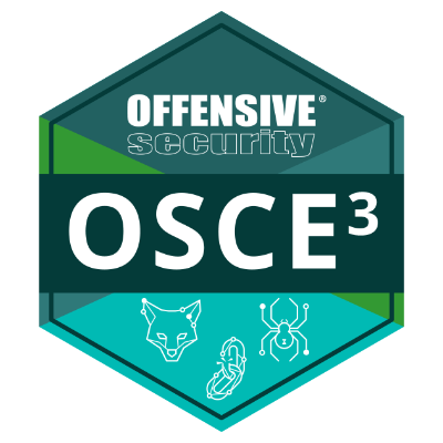 Hackenstein's tweet image. Finally! #OSCE3 [✔] 
#OSED [✔] #OSWE [✔] #OSEP [✔]  #OSWP [✔] #OSCP [✔] NEXT #OSEE [ X ] 

(: Kudos Offsec! 
@offsectraining