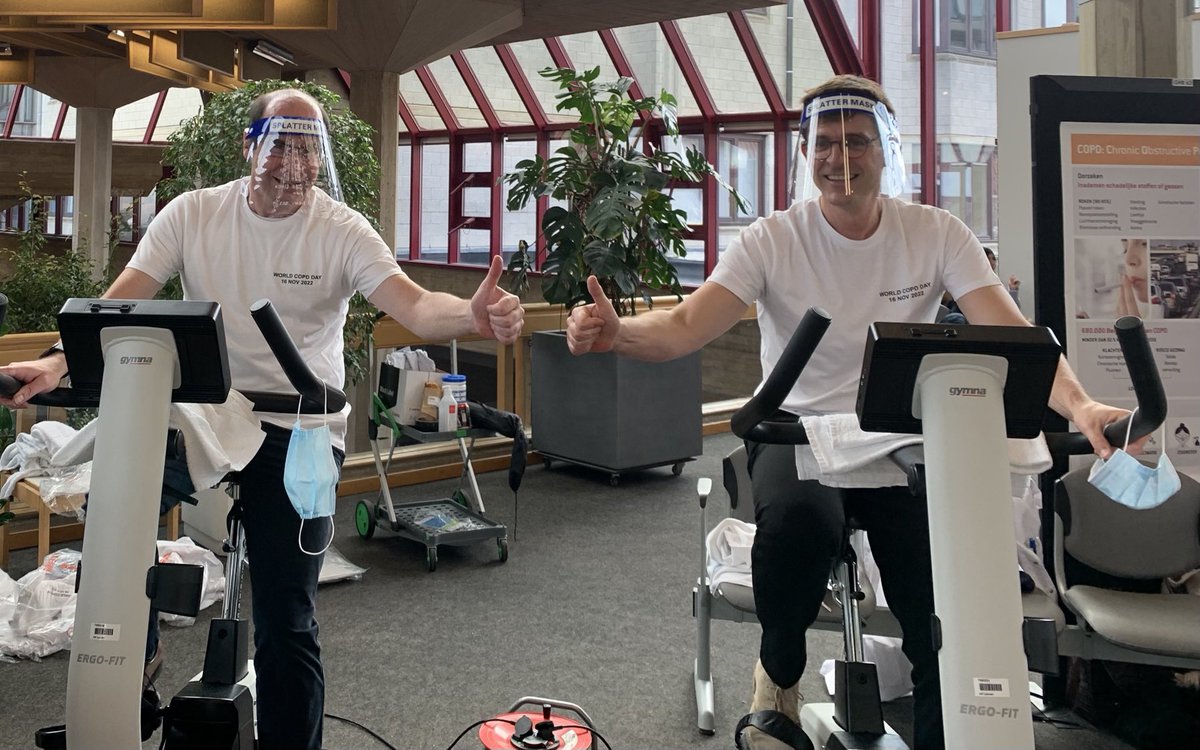 Thierry Troosters (@troosters) on Twitter photo On this #WorldCOPDday we cycled for 30min in support of #LungDiseases. Now I know for sure… Endurance training is NOT boring …if you do it with a good friend & partner in research <a href="/wjanss0/">Wim Janssens</a>. #COPD <a href="/UZLeuven/">UZ Leuven</a> <a href="/KULeuvenPT/">KU Leuven PhysioTher</a> <a href="/EuropeanLung/">European Lung Foundation</a> 🚴🏼 On this #WorldCOPDday we cycled for 30min in support of #LungDiseases. Now I know for sure… Endurance training is NOT boring …if you do it with a good friend & partner in research <a href="/wjanss0/">Wim Janssens</a>. #COPD <a href="/UZLeuven/">UZ Leuven</a> <a href="/KULeuvenPT/">KU Leuven PhysioTher</a> <a href="/EuropeanLung/">European Lung Foundation</a> 🚴🏼