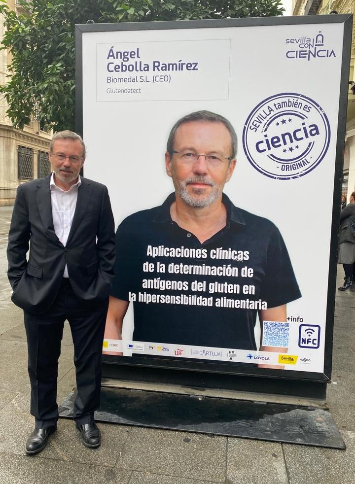 SevillaTechPark's tweet photo. La exposición #SevillatambiénesCiencia nos muestra desde hoy el gran talento de la investigación en nuestra ciudad. Destaca el trabajo de dos de los investigadores del #PCTCartuja: @mamprats (@SkylifeEng) y @angelcebolla (@biomedal). 👉En la Avda. de la Constitución #Sevilla. https://t.co/vayv3Hw6z0