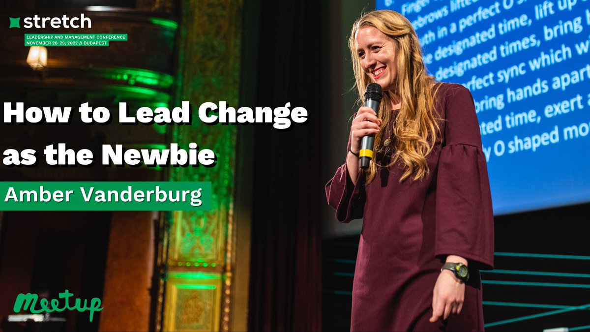 Get a taste of the real Stretch experience! 🎉

Attend <a href="/VanderburgAmber/">Amber Vanderburg</a>'s Meetup talk on November 28 at <a href="/stretchcon/">Stretch Conference</a> and discover what a high-level leadership and management conference is about.

Registration is required! For more info👉 bit.ly/3TnkPEW