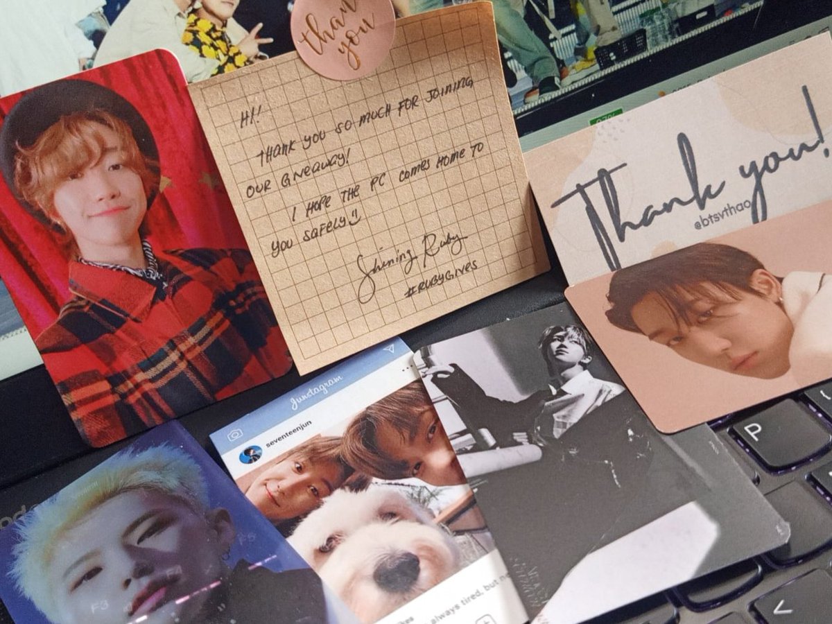 btsvthao's tweet photo. 🍒::happy mail from @Ruby4Carats
🍒::#RubyProofs
💌:: Hello po, I already received my prize sa giveaway. Hao & the others arrived safelyyyy. To all of those people behind this giveaway, thank you so much po sainyo! May God bless you all always po. Y'all made my day so happyyyy💖 https://t.co/fdi4TDJdCw