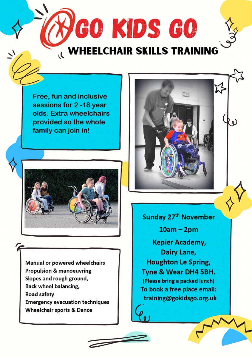 Sunderland wheelchair skills training day coming up! #Sunderland