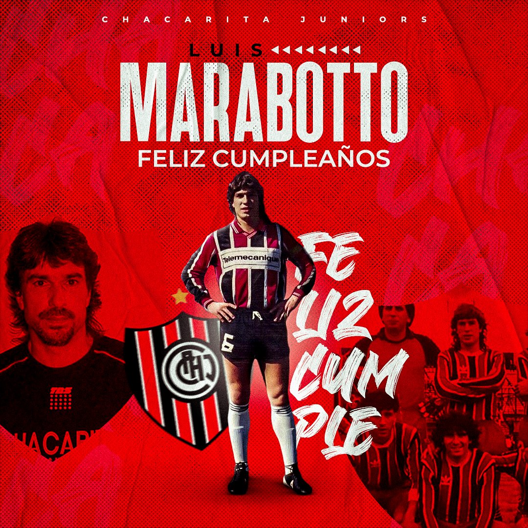 ChacaOficial's tweet photo. ⭐️ ¡FELIZ CUMPLEAÑOS, LUCHO!

🗓 Hoy cumpliría 57 años Luis Marabotto. Ex jugador, entrenador y gran formador de juveniles.

🔙 Tuvo dos etapas como futbolista en #Chacarita (1984 - 1989) y (1993 - 1994):

▪️114 partidos y convirtió 4 goles

📸 @MultimediaJc_ https://t.co/uJgi3q5IHE