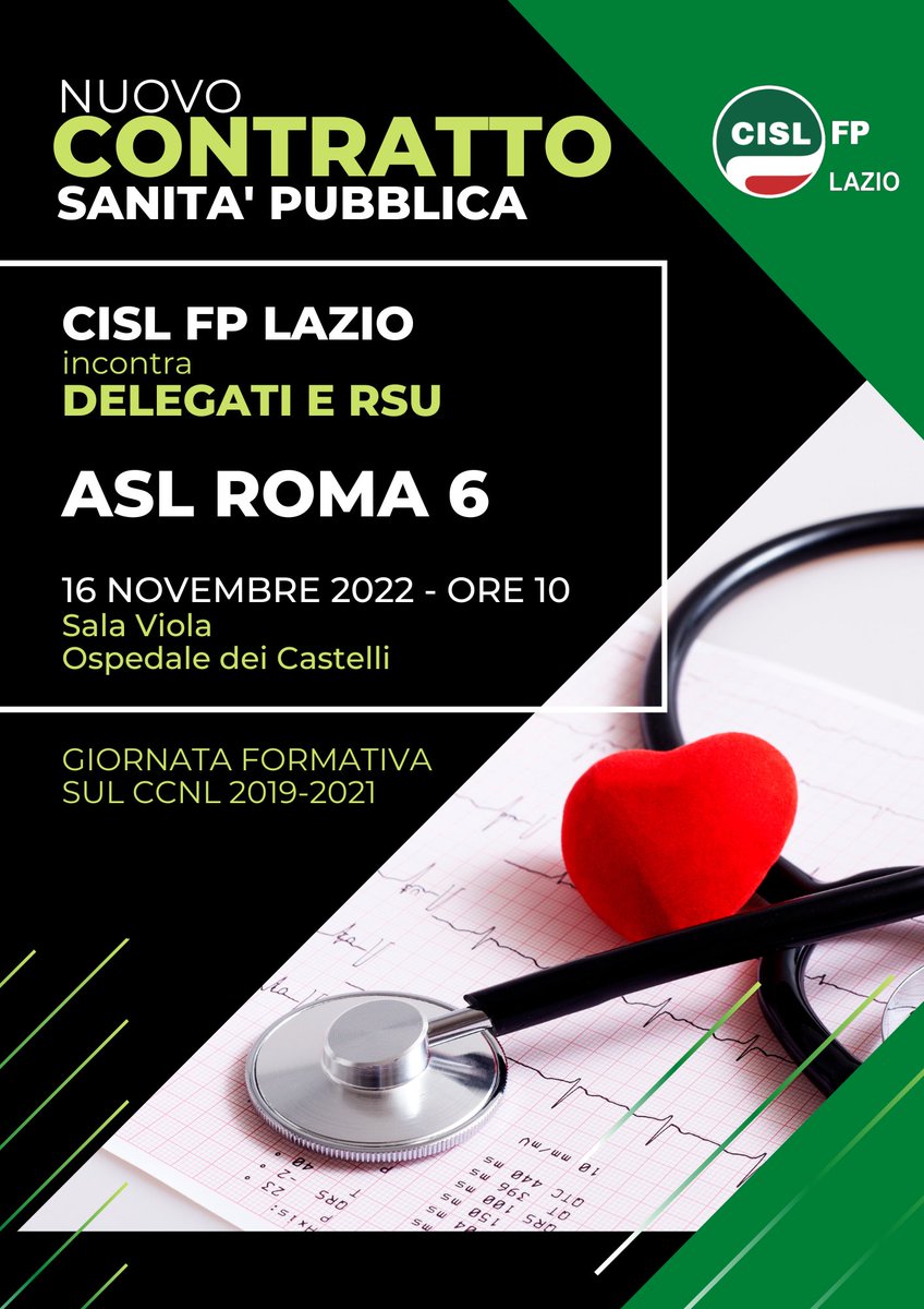cisl_fplazio's tweet photo. 📷🟢  Tutto esaurito all’#Ospedale dei #Castelli per la giornata formativa @cisl_fplazio sul nuovo #contratto #Sanità. Con i #delegati e #Rsu #AslRoma6, insieme a @chierchiar @marco_giobbi @giovan_fusco e @sandro_depaolis si parla delle novità del #ccnl 2019-21.

#ilmiolavorovale https://t.co/kC7ASkwpkT