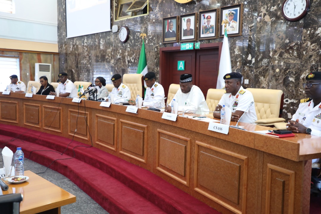 NigerianNavy's tweet photo. Joint Press Conference on Transfer of MT HEROIC IDUN from Equatorial Guinea to Nigeria at Naval Headquarters Abuja on Tuesday 15 November 2022 https://t.co/JqOEujTSqH