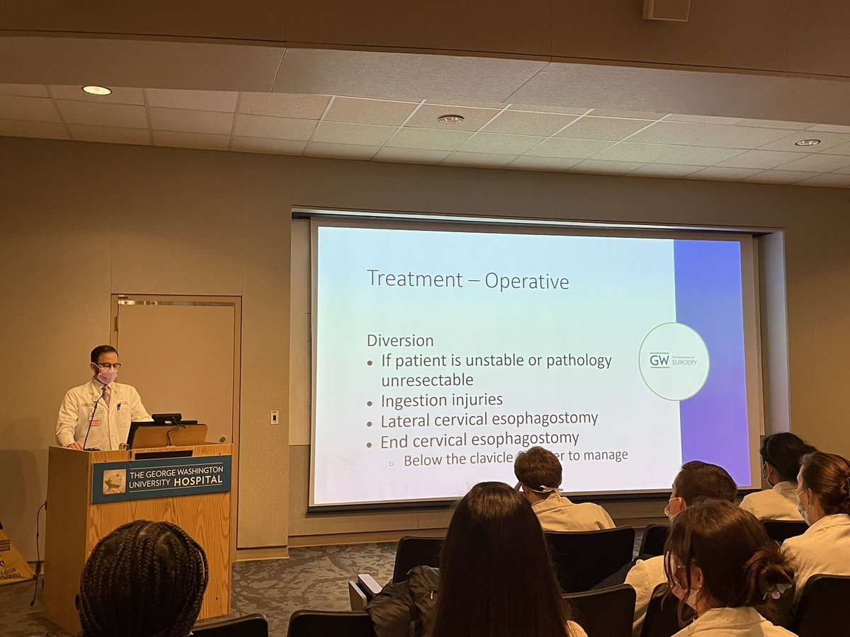 Drew Zebley (@drewmergency) on Twitter photo Great presentation by <a href="/GWSurgery/">GW Surgery</a> resident Joe Devlin on diagnosis and treatment of esophageal injuries for joint Grand Rounds with <a href="/GWEMresidency/">GW EM Residency</a> #surgery #thoracic #Trauma Great presentation by <a href="/GWSurgery/">GW Surgery</a> resident Joe Devlin on diagnosis and treatment of esophageal injuries for joint Grand Rounds with <a href="/GWEMresidency/">GW EM Residency</a> #surgery #thoracic #Trauma