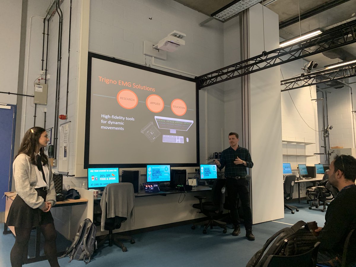 richjfoster's tweet photo. Today we welcomed @amy_robinson2 & @JonathanHagyard from @delsysinc to our #LJMUbiomech sandbox for all things #EMG related. A fantastic overview of latest developments & exciting new sensors/processing tools! https://t.co/TVp9hbdDR5