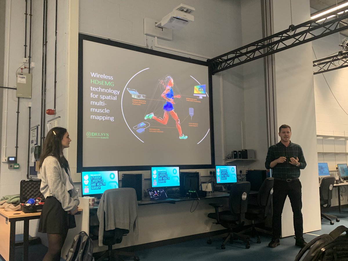 richjfoster's tweet photo. Today we welcomed @amy_robinson2 & @JonathanHagyard from @delsysinc to our #LJMUbiomech sandbox for all things #EMG related. A fantastic overview of latest developments & exciting new sensors/processing tools! https://t.co/TVp9hbdDR5