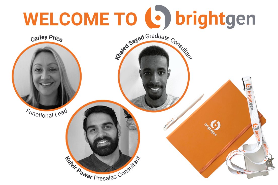 BrightGen's tweet photo. We are growing our capabilities within #TeamBrightGen and are very excited to have welcomed three new joiners into the fold this week. Please help us welcome Carley Price, Kulvir Pawar and Khaled Sayed. Glad to have you all with us!
#newjoiners #welcometotheteam #BrightGen https://t.co/uybXVCuuOW