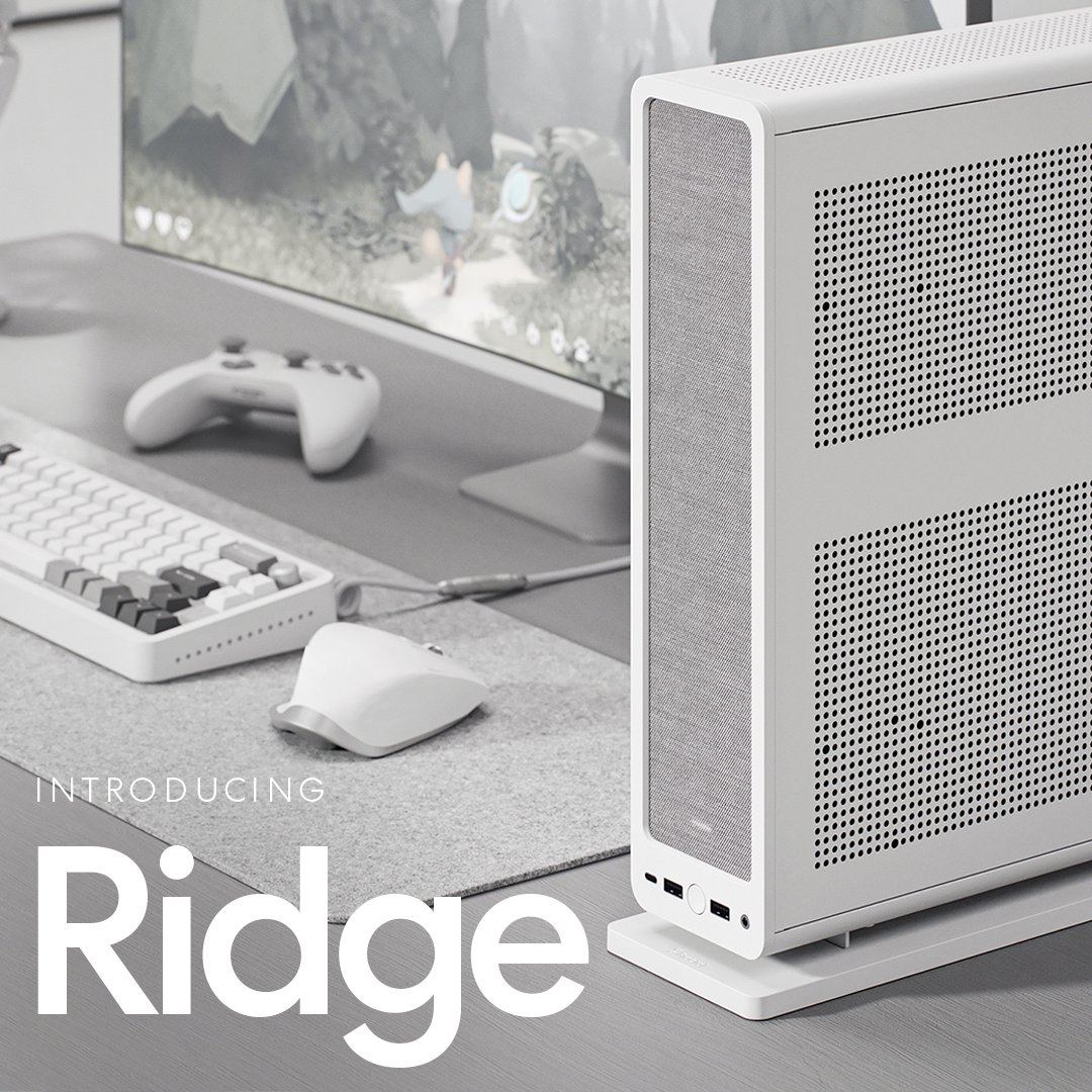 fractalofficial's tweet photo. Introducing Ridge — an SFF PC case crafted for gaming and entertainment, designed around your living space and daily rituals.

Explore Ridge: https://t.co/vM5O3Ekg2m https://t.co/yph5paIFWi