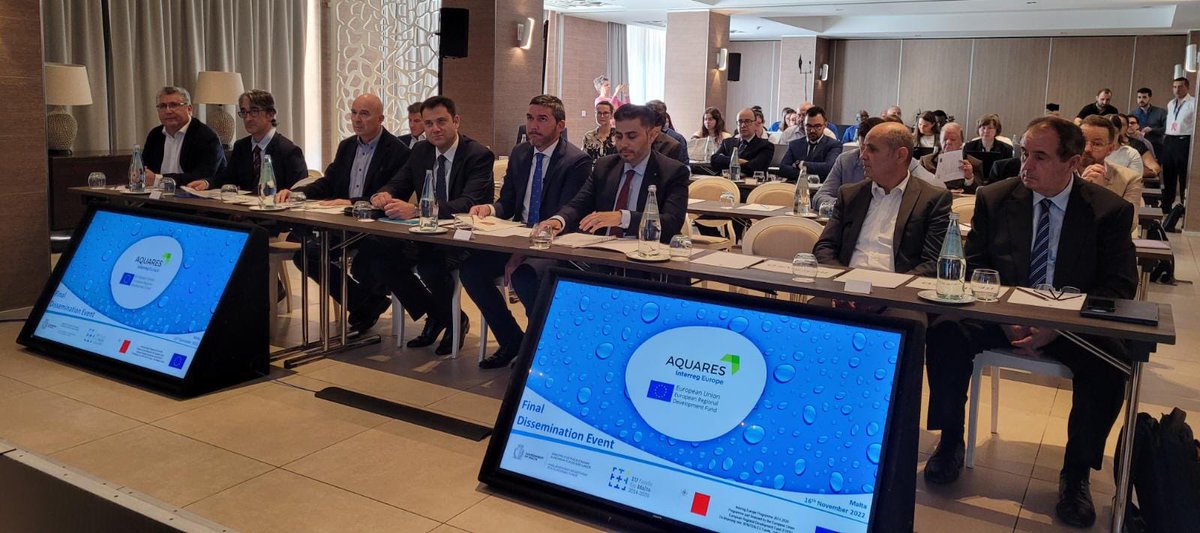 La Región expone en Malta su experiencia y eficiencia en la gestión del ciclo del agua en el evento final del proyecto europeo 'Aquares'

Murcia lidera el grupo de autoridades de nueve países que ha desarrollado el programa europeo

carm.es/web/pagina?IDC…