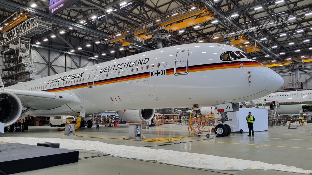 Airbus A350 mit Lackierung "Bundesrepublik Deutschland"