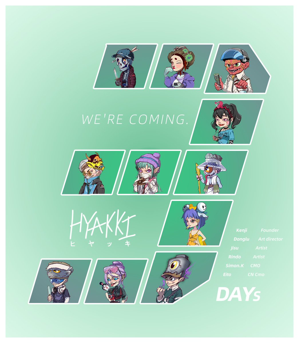 👹The portal to Hyakki World will open in 3 days！

⏰Mint Time: Nov.19th 15:15 (UTC Time)