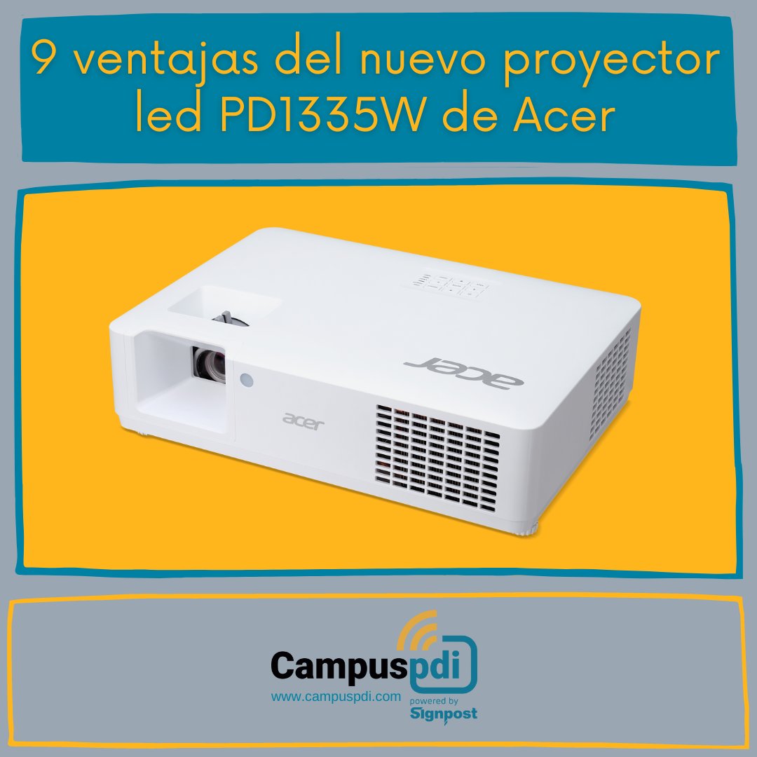 campuspdi's tweet photo. 📽️ Te contamos las principales ventajas que presenta el nuevo #videoproyector LED de @ES_Acer 👩🎓 ¡No te lo pierdas! ➡️ https://t.co/Wk2t0JBdt3 ⬅️ @Acer_Education
#proyectores #academias #colegios #escuelas #enseñanza #CampusPDI https://t.co/fyDiuSIwKQ