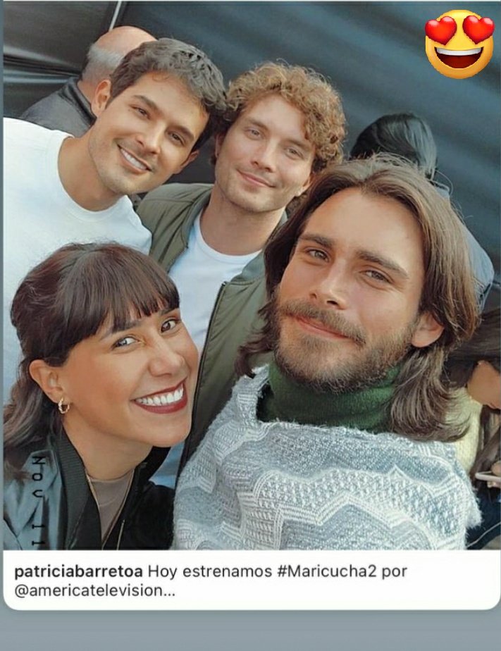 luki123's tweet photo. Maricucha y sus tres galanes 😍👍 #Maricucha2 @DelBarrioPro  @alvaani @americatv_peru #lmperdible #TalentoPeruano 💕👏 https://t.co/VCGyiTh5eX