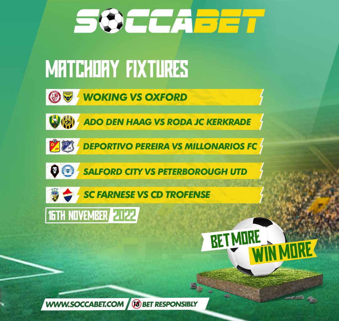Matches for today!
#betwithsoccabet
