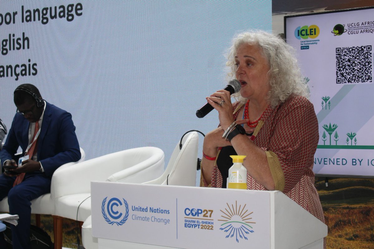 This is #nature day. It is a historic day at #COP27. For the first time as a #Climate COP we have a full day dedicated to nature &amp; #biodiversity...We cannot address climate change without addressing biodiversity at the same time. - <a href="/ICLEI/">ICLEI</a> #Africa's <a href="/KobieBrand/">Kobie Brand ICLEI</a>