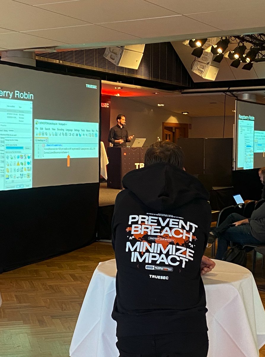 Truesec's tweet photo. At #cybersecuritysummit today. Two tracks, 19 technical talks, close to 20 cybersecurity experts sharing knowledge on stage, networking, challenges, and much more. #truesec https://t.co/tv6s9fz7vb
