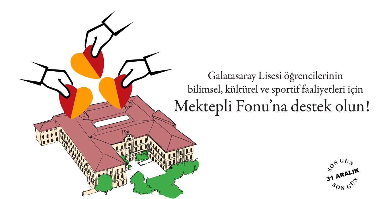Galatasaray Lisesi öğrencilerinin bilimsel, kültürel ve sportif faaliyetleri için Mektepli Fonu'na destek olun!
gev.org.tr/nasil-katilirim