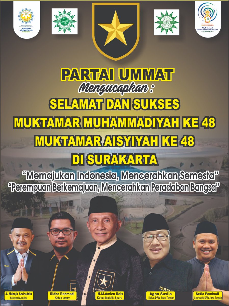 Selamat dan sukses 
Muktamar Muhammadiyah ke 48