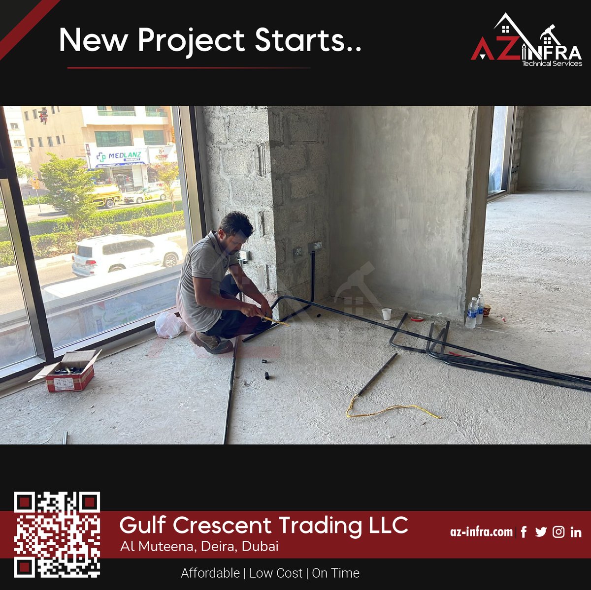 azinfrauae's tweet photo. What's up, y'all?
We've got some big news. We're starting new interior design project in Al Muteena , and we're so excited about it.
#instagram #trending #interiordesign #homedecor #officedecor #storedesign #storeinterior #AZInfra #Dubai #UAE #AbuDhabi #Sharjah #homeservices https://t.co/RFyWozUS9c