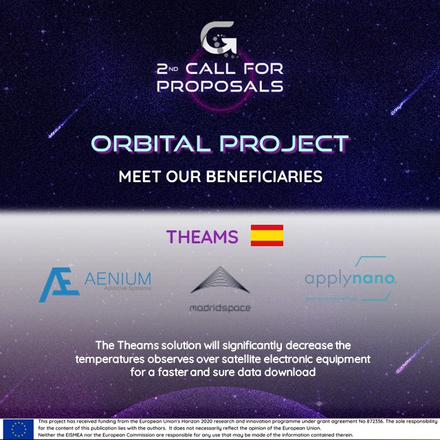 GALACTICA Project (@galactica_eu) on Twitter photo ✔️ Meet Theams, #OrbitalProjects:
<a href="/AeniumE/">AeniumEng</a>, Madrid Space & <a href="/Applynano/">Applynano Solutions</a> developed a solution that significantly decrease the temperatures observes over satellite electronic equipment.
#textile #aerospace #advancedmanufacturing #Innovation #innosup <a href="/EU_EISMEA/">EISMEA</a> <a href="/EU_Growth/">Internal Market, Industry, Entrepreneurship & SMEs</a> ✔️ Meet Theams, #OrbitalProjects:
<a href="/AeniumE/">AeniumEng</a>, Madrid Space & <a href="/Applynano/">Applynano Solutions</a> developed a solution that significantly decrease the temperatures observes over satellite electronic equipment.
#textile #aerospace #advancedmanufacturing #Innovation #innosup <a href="/EU_EISMEA/">EISMEA</a> <a href="/EU_Growth/">Internal Market, Industry, Entrepreneurship & SMEs</a>