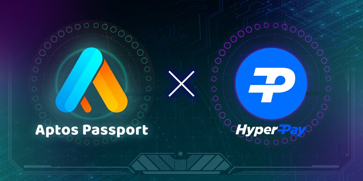 🤝Our new partner @Hyperpay_tech supporting AptosPassport domain name service NOW! 🥳🥳

HyperPay, world first four-in-one digital assets wallet, 1000+ cryptos supported!👍👍
✅join us：
discord.gg/eUnFTgFBkw
t.me/HyperPay_En

#AptosEcosystem