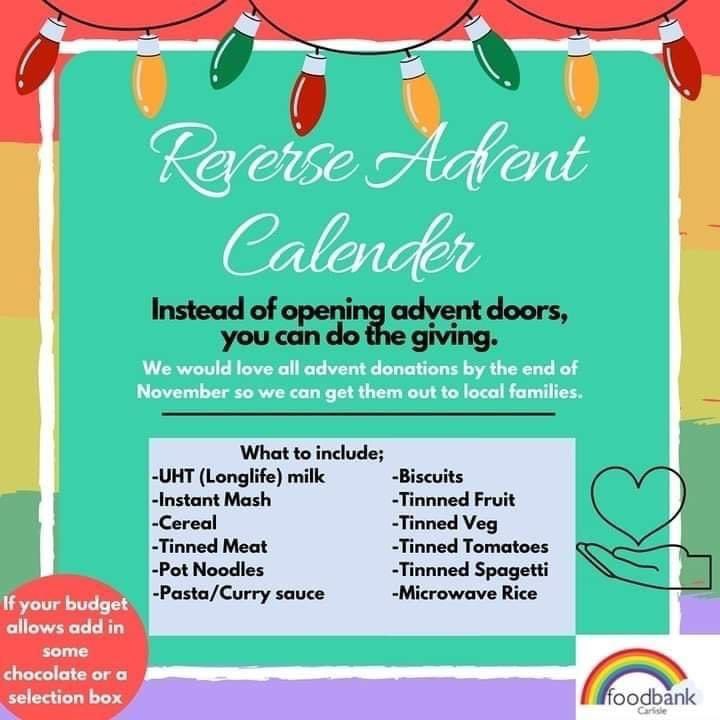 It’s almost that time of year again 🎅🏻🎄 #Carlisle #foodbank #advent
