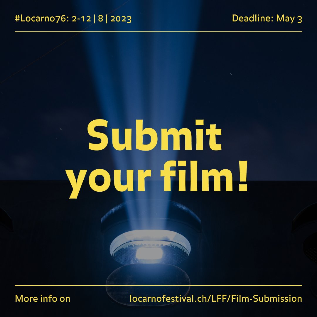 Your time has come! The #Locarno76 Film Submissions are officially 🚨OPEN🚨 and we couldn't be more excited to see what you all have in store. Head over to our website to learn more! PS: you can now also submit films for the Locarno Kids Screenings 🥳  locarnofestival.ch/LFF/Film-Submi…