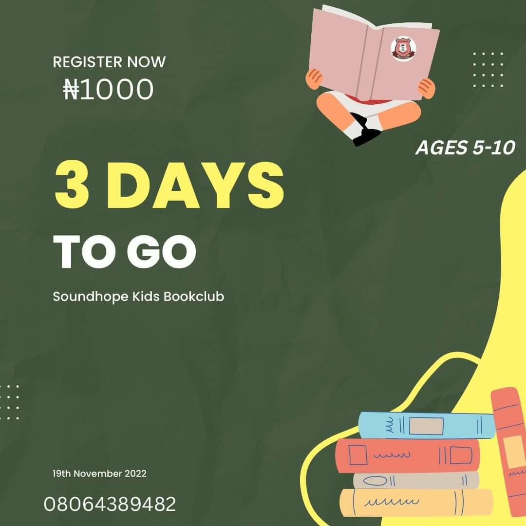 FehinNotLean's tweet photo. Please help Retweet. 

Are you in Ipaja or Environs and have kids between 5-10 years old?

Register them for this bookclub starting this Saturday. 

Benefits of bookclub for children:

It keeps their Brain Sharp. It can improve Writing Skills. It Encourages Critical Thinking. https://t.co/T62vI00n1G