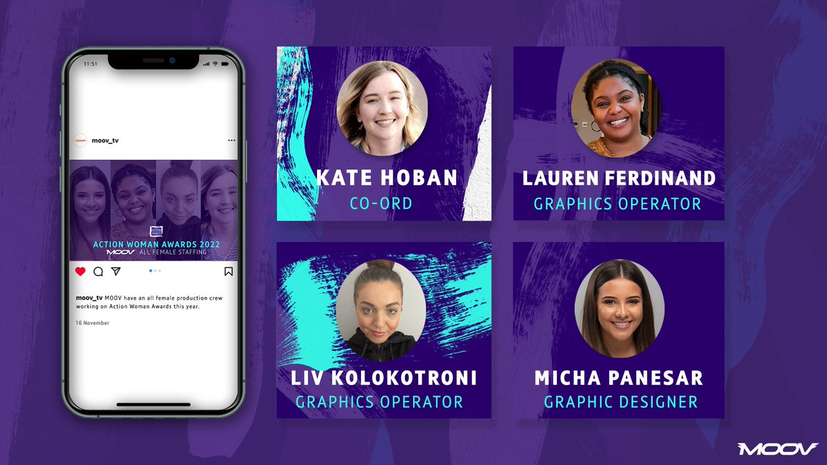 moov_tv's tweet photo. Live on BT Sport 1 tonight at 7pm, the annual Action Woman Awards will be supported by our all-female team of graphics operators and designers.
In a ground-breaking year for Women's Sport, we are proud to support and celebrate their achievements.
#thisgirlcan #teammoov https://t.co/rlnzszJYod