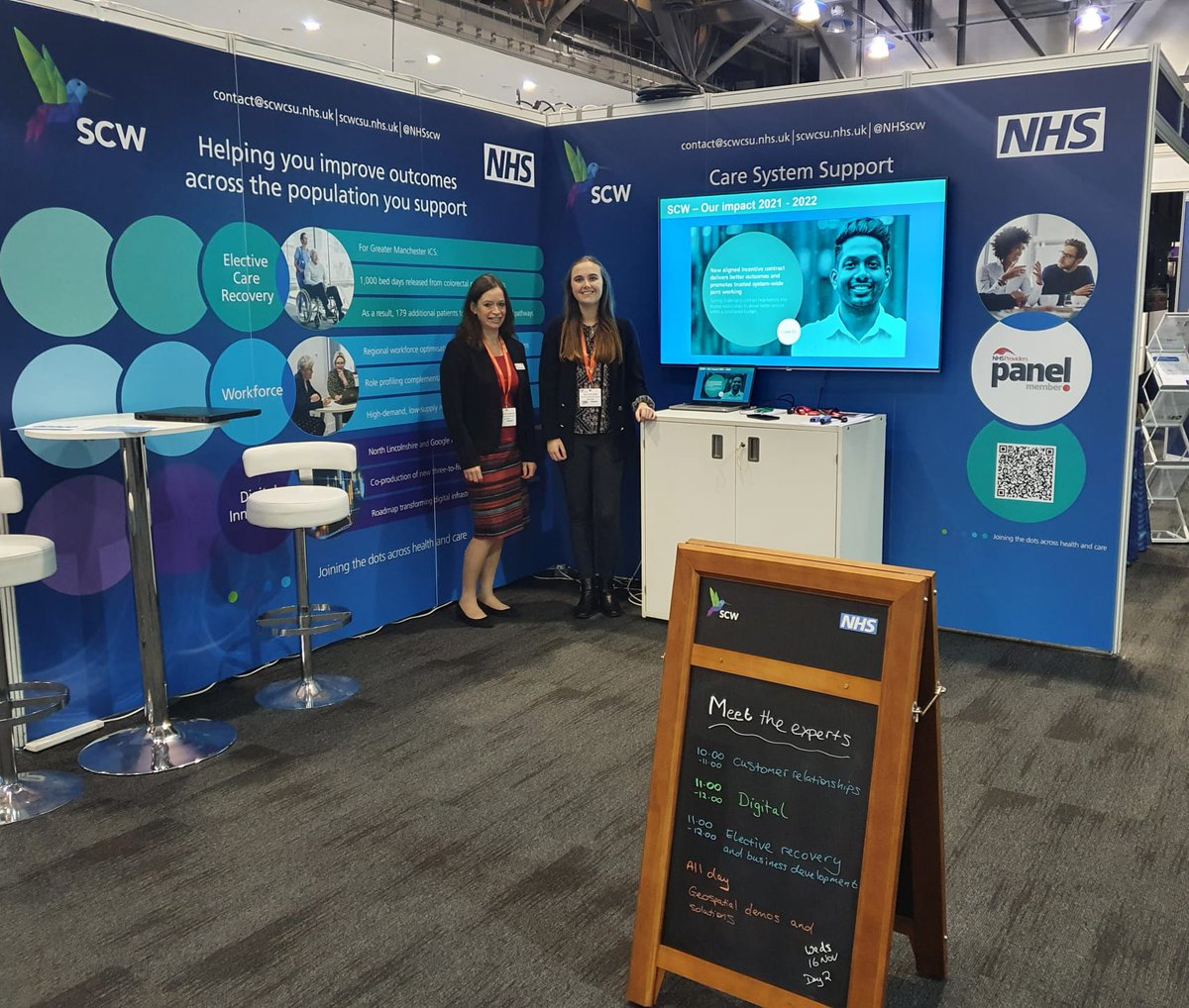 NHSscw's tweet photo. We're ready to go for #NHSP22 day 2

#NHSProviders #NHSConference https://t.co/SnHlEMe1Zm