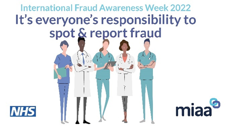 TGHFinance's tweet photo. This week is International Fraud Awareness Week – help us raise awareness of Fraud against the NHS and if you suspect something it costs nothing to report it – if you don’t it could add to the billion plus pounds stolen every year. #fraudweek #NHSFraud https://t.co/nm3DMh0NtL