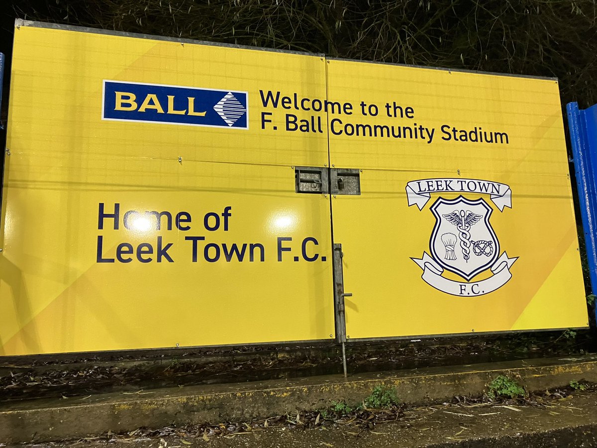Great night as Guests of Leek Town FC winning 3-0 as well.
<a href="/FBallUK/">F. Ball and Co. Ltd.</a> #ProudSponsors