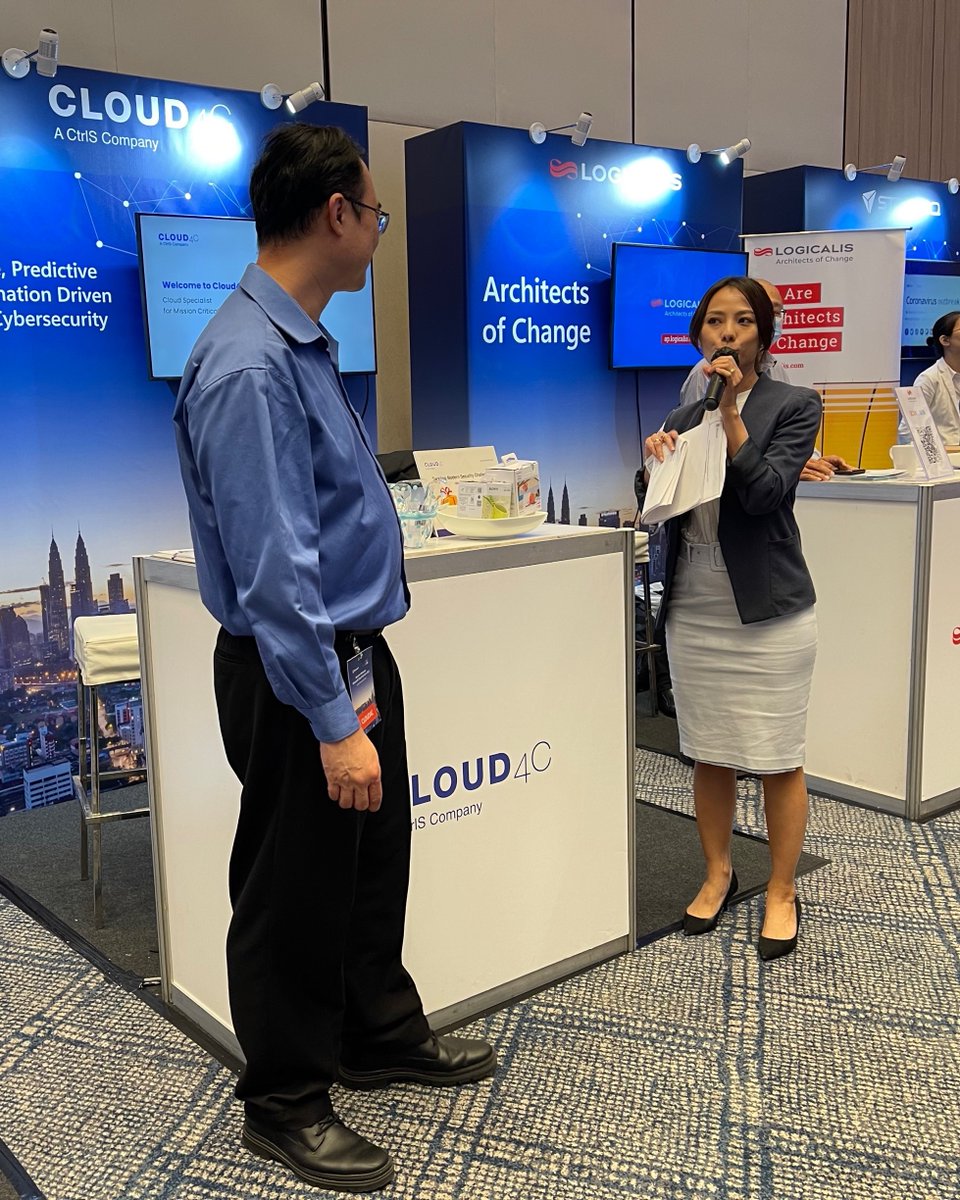 Cloud4Cservices's tweet photo. Congratulations to the folk on winning Sony Wireless Speakers at the Bermasa Microsoft Cloud Summit at Kuala Lumpur. Thank you for visiting our booth & engaging in conversations on cloud & cybersecurity.
Excited to participate in more events like these.
#MicrosoftCloudSummit https://t.co/qQp8aS6iG2
